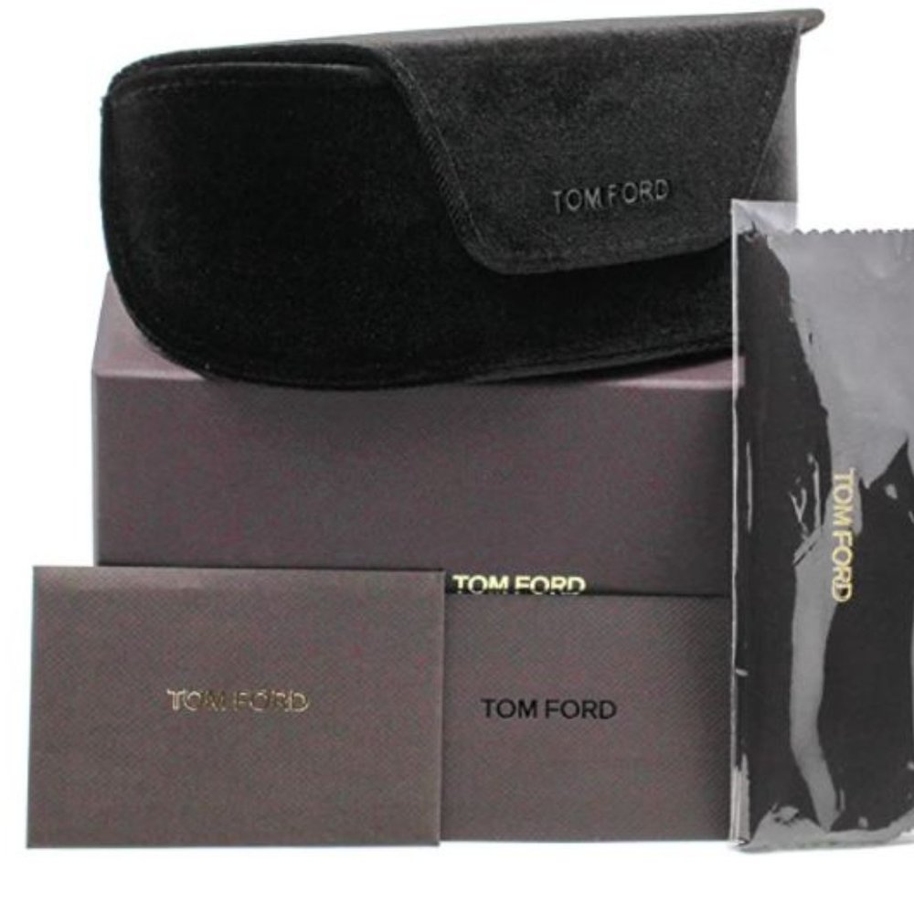 empty TOM FORD brown velour velvet magnetic close BOX Sunglasses CASE CLOTH CASE